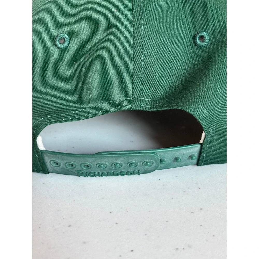 Richardson Pro Model 212 Green Snapback Hat Mens M Letter Embroidered Baseball